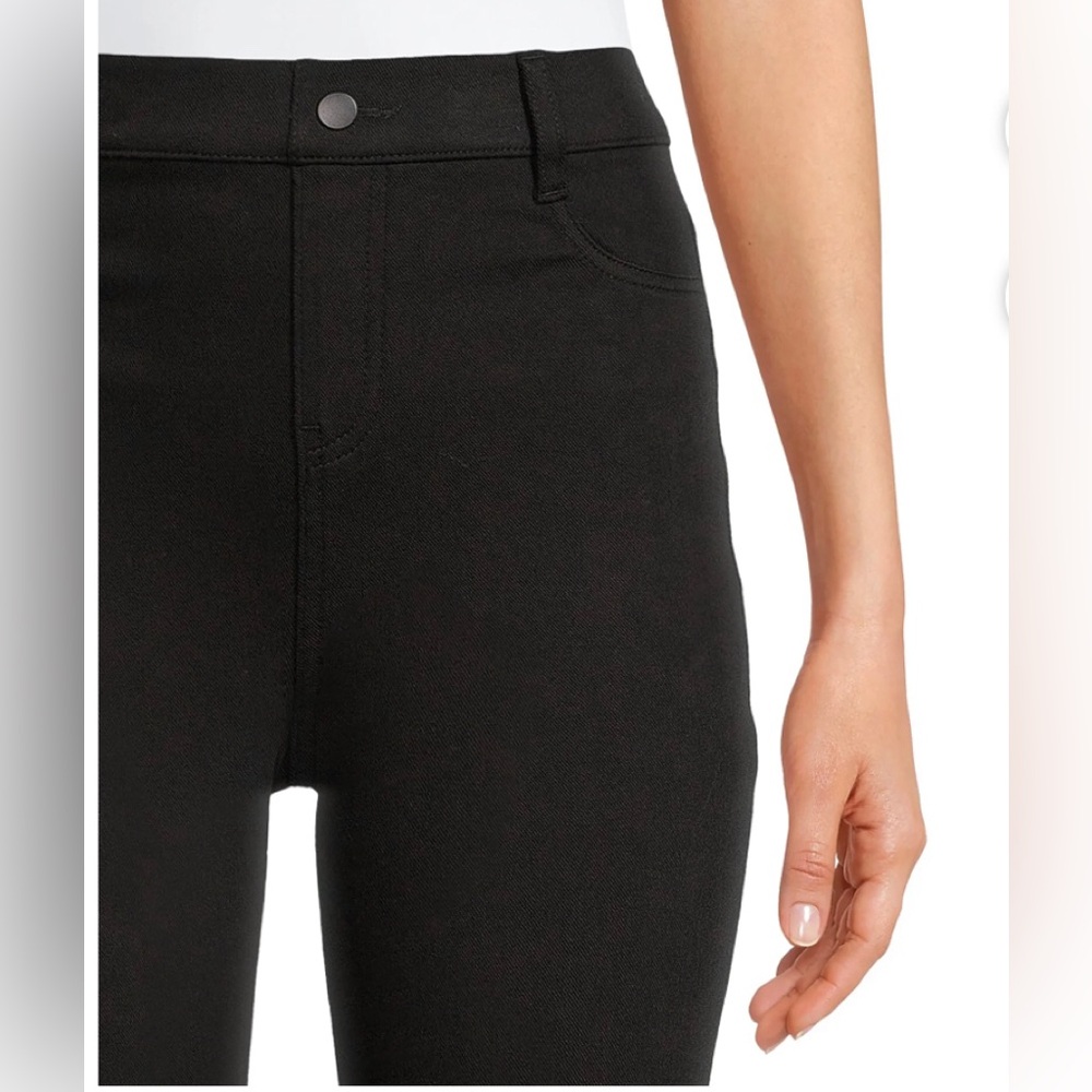 TIME and TRU Womens Jeggings Size Large Black Pull On Pockets New - Picture 4 of 9